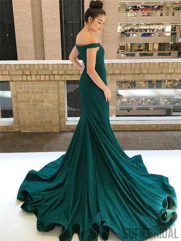 Off Shoulder Prom Dresses, Mermaid Prom Dresses, Sparkle Prom Dresses,Prom Dresses, PD0696