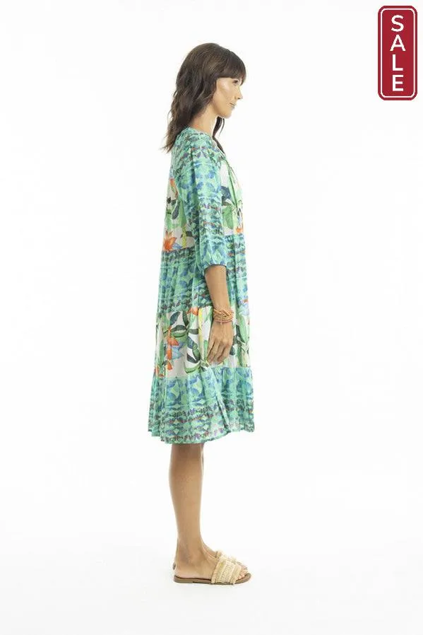 Olivia 3/4 Sleeve Layered Dress