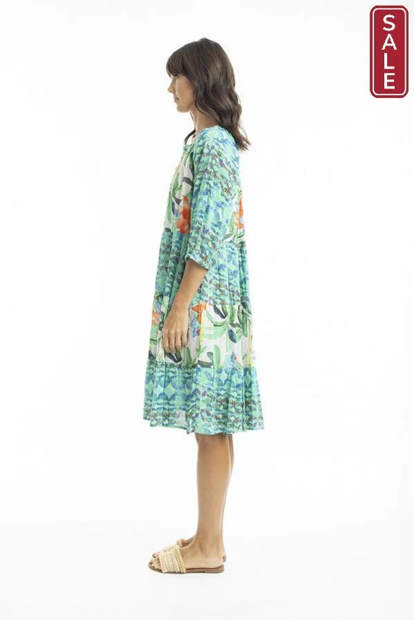Olivia 3/4 Sleeve Layered Dress