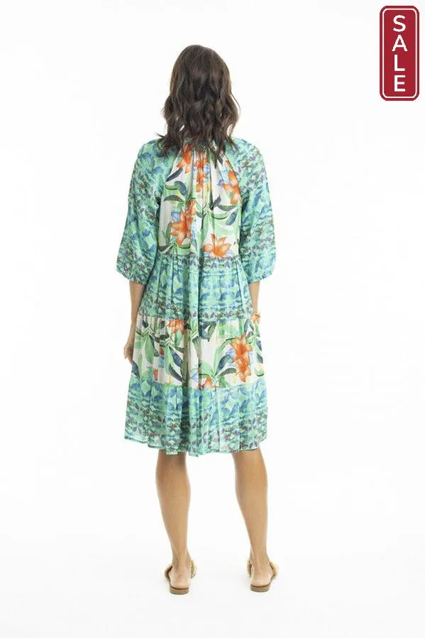 Olivia 3/4 Sleeve Layered Dress