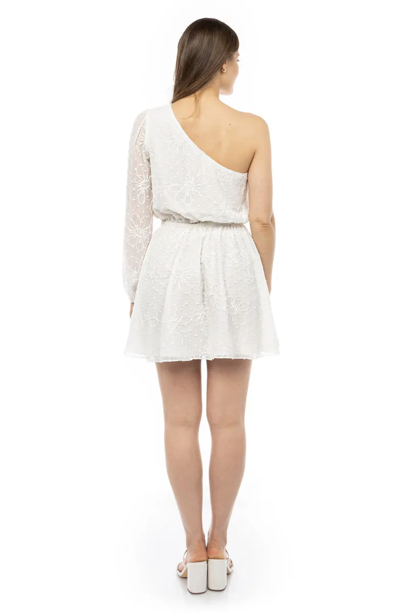 One Shoulder Fit & Flare Dress