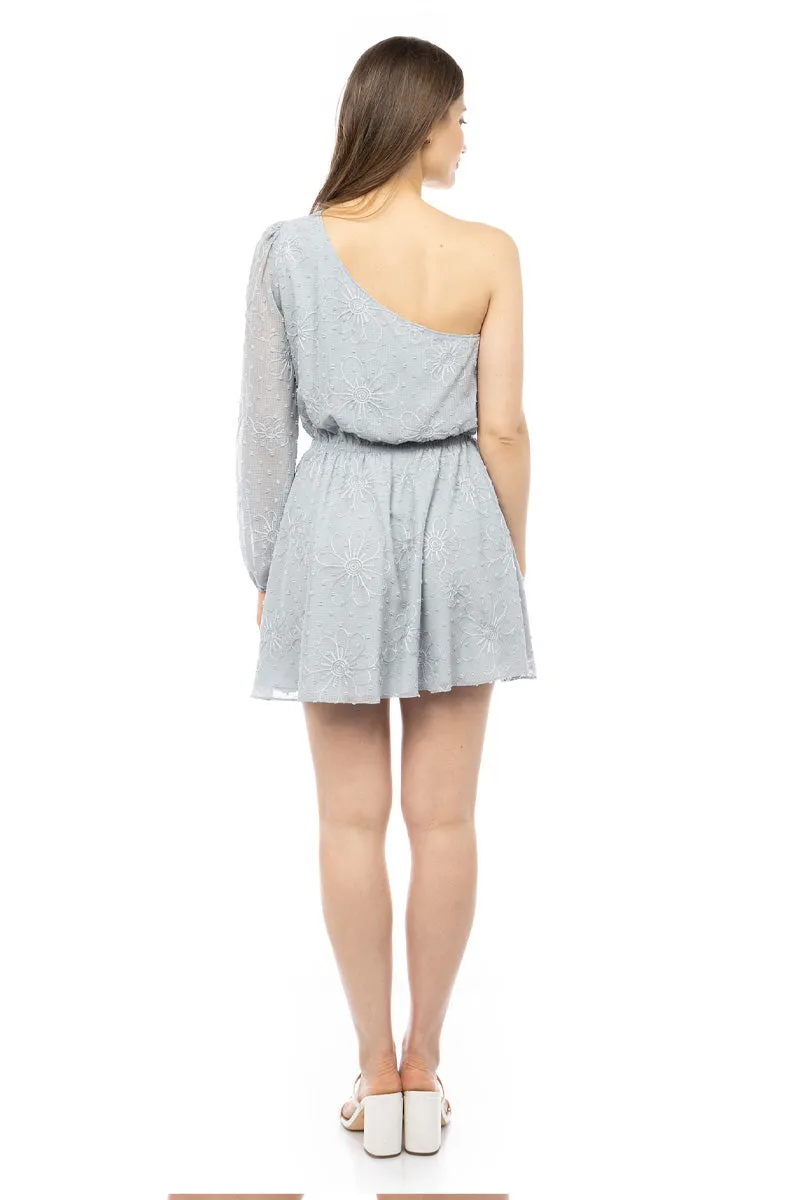 One Shoulder Fit & Flare Dress