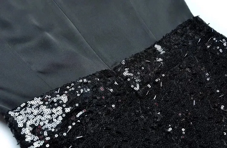 Ophelia Sequins Patchwork Mermaid Dress