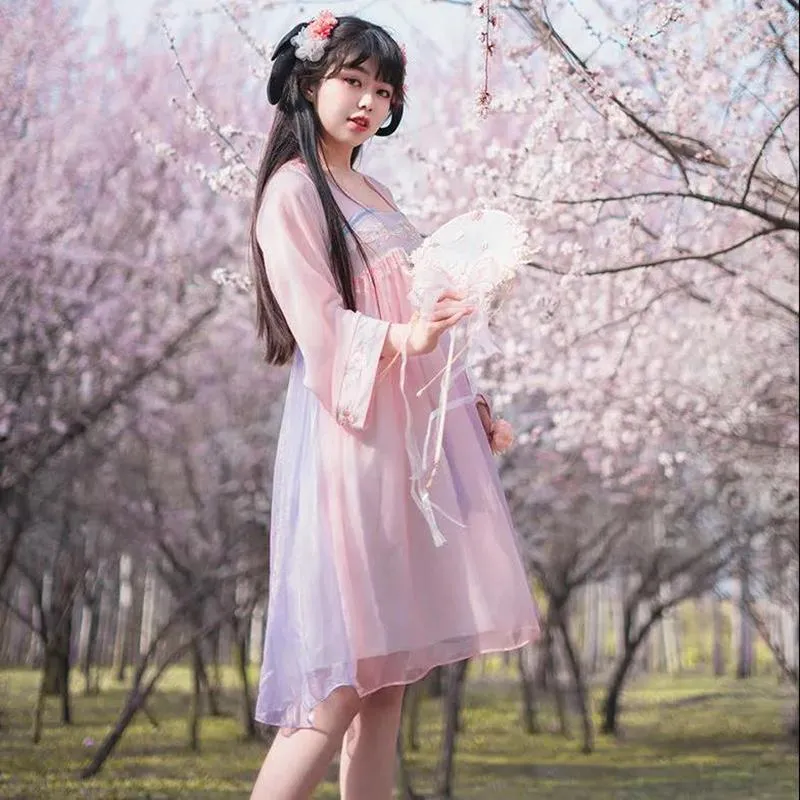 Original Hanfu Han Element Improved Daily Dress Summer Chinese Style Summer