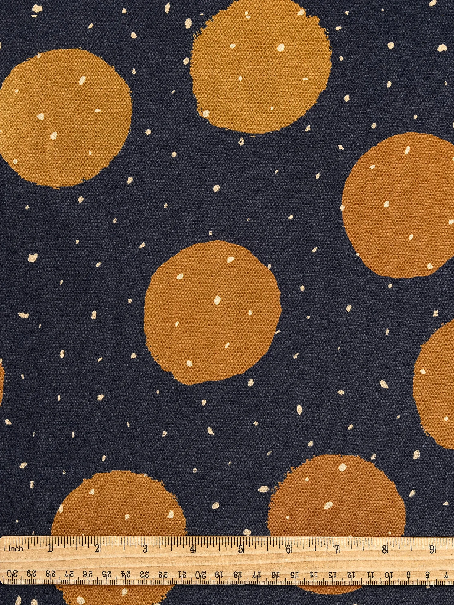 Oversize Polka Dot Print Cotton Poplin - Black   Bronze
