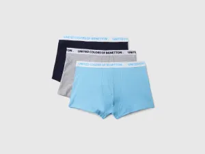 Pack of 3 Solid Colour Low Rise Boxer Briefs