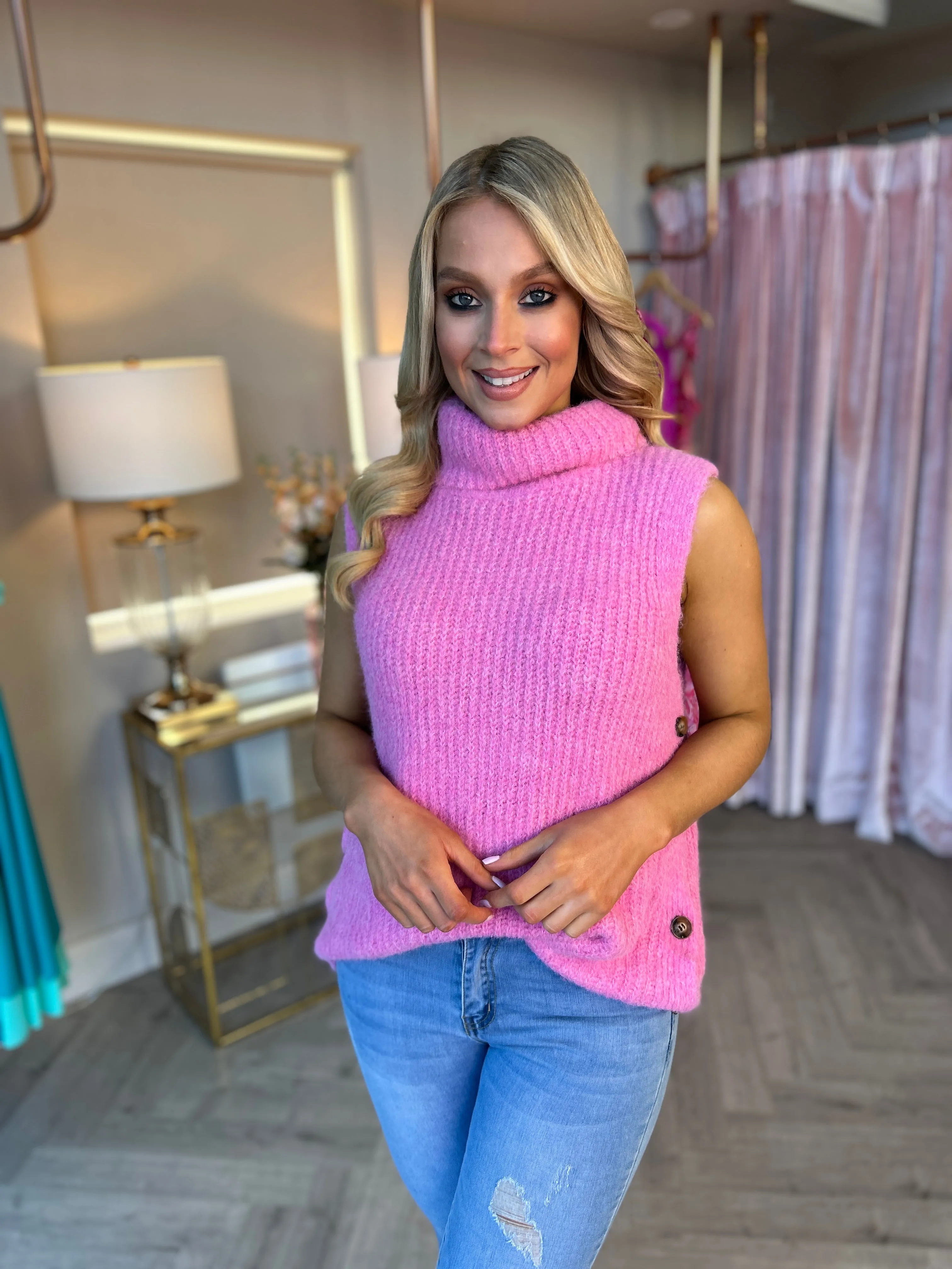 Paige Pink Sleeveless Knit