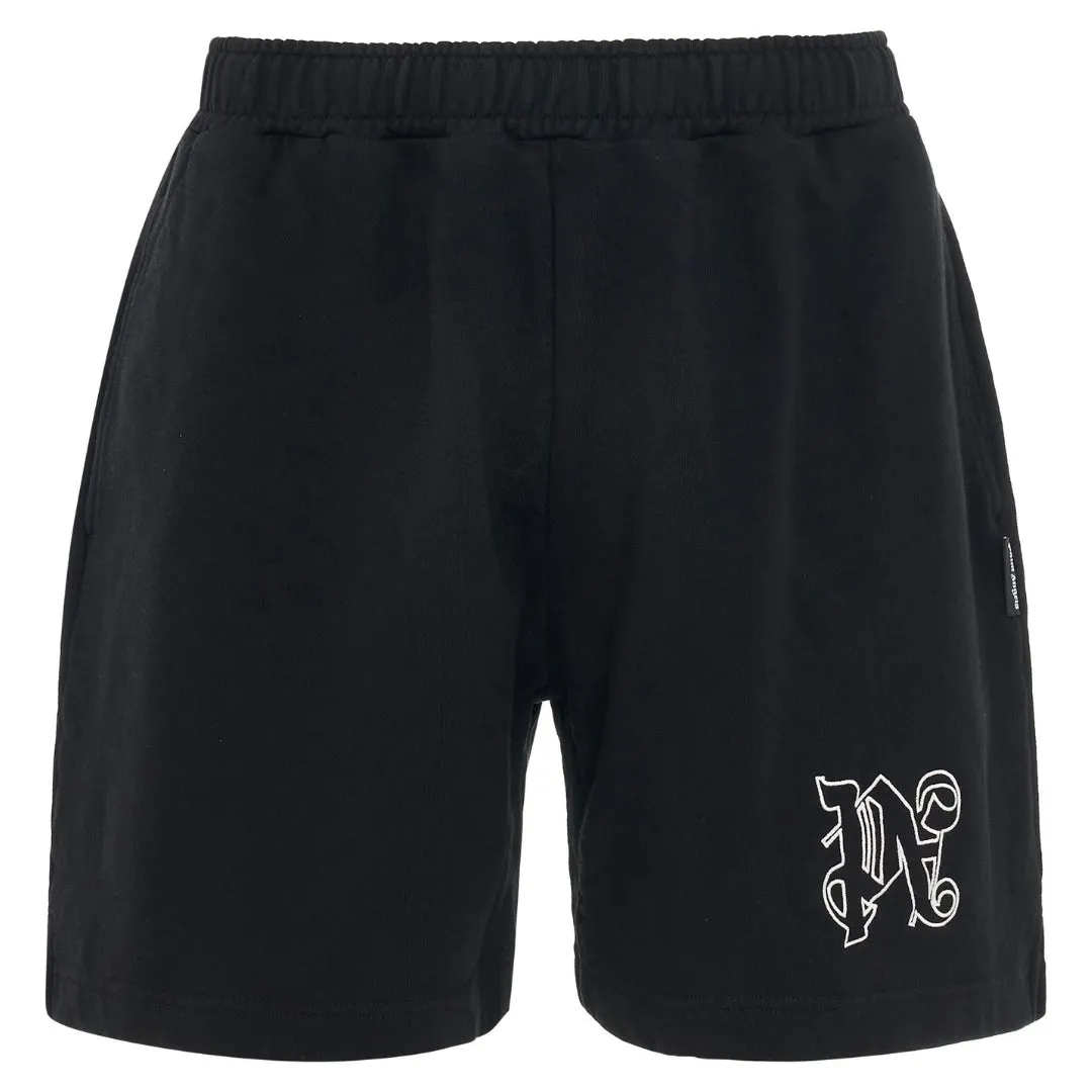 Palm Angels Mens Shorts PMCI015E23FLE0011003 Black