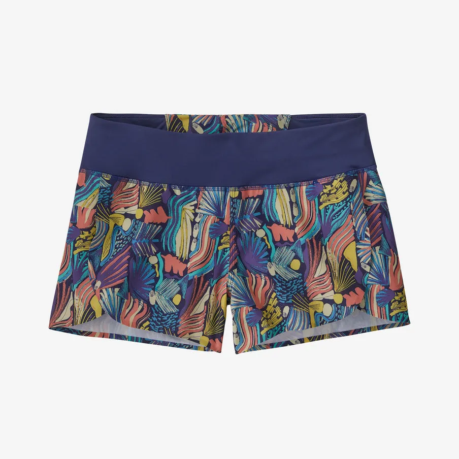 Patagonia W's Stretch Hydropeak Surf Shorts- Joy: Sound Blue