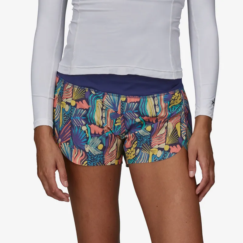 Patagonia W's Stretch Hydropeak Surf Shorts- Joy: Sound Blue