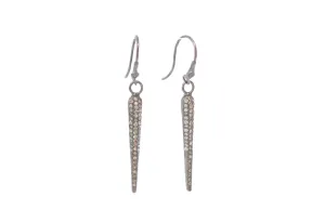 PAVE SPIKE DROP EARRINGS