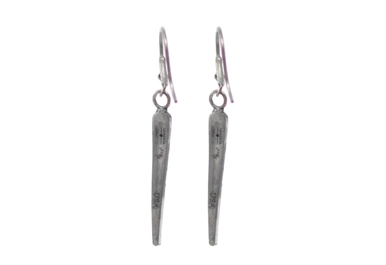 PAVE SPIKE DROP EARRINGS