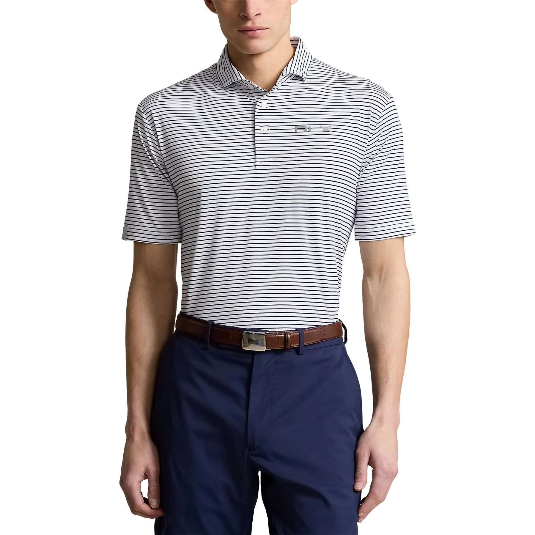 Performance Polo Shirt Ceramic White/Refined Navy