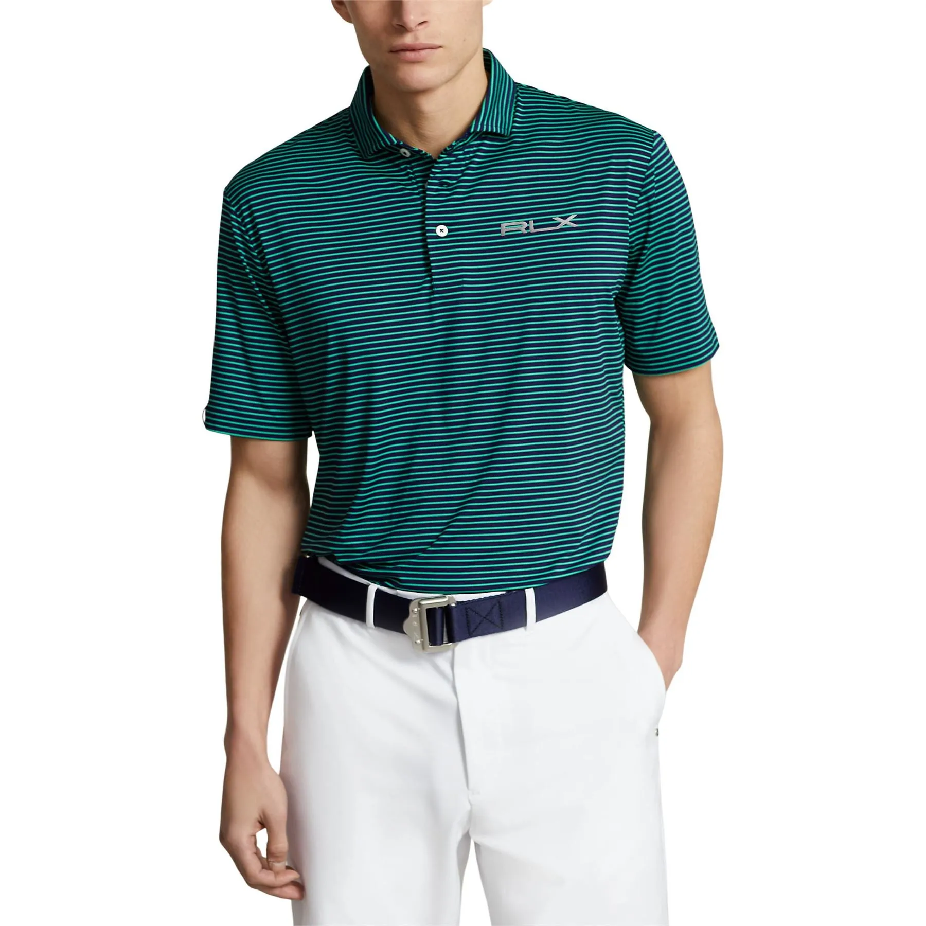 Performance Polo Shirt Refined Navy/Vineyard Green