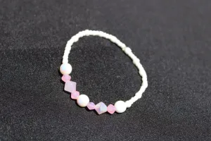 Pink & White Fashion Bracelet