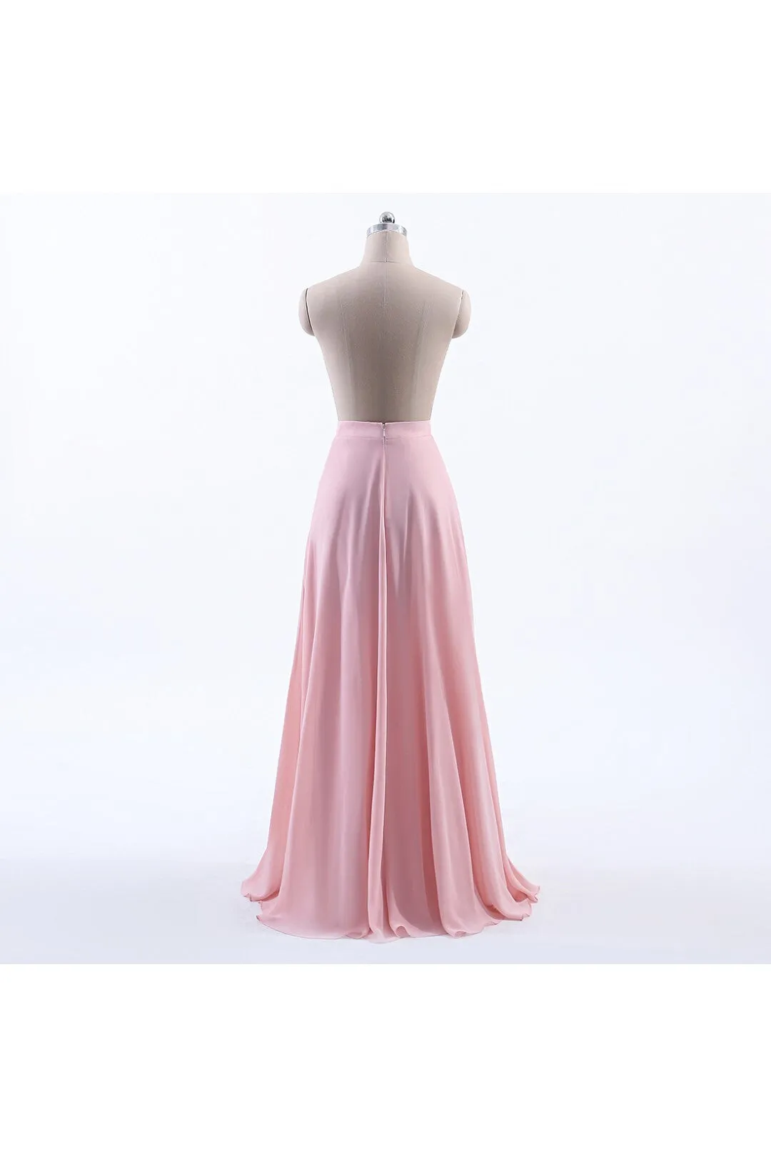 Pink Chiffon A-line Bridesmaid Skirt