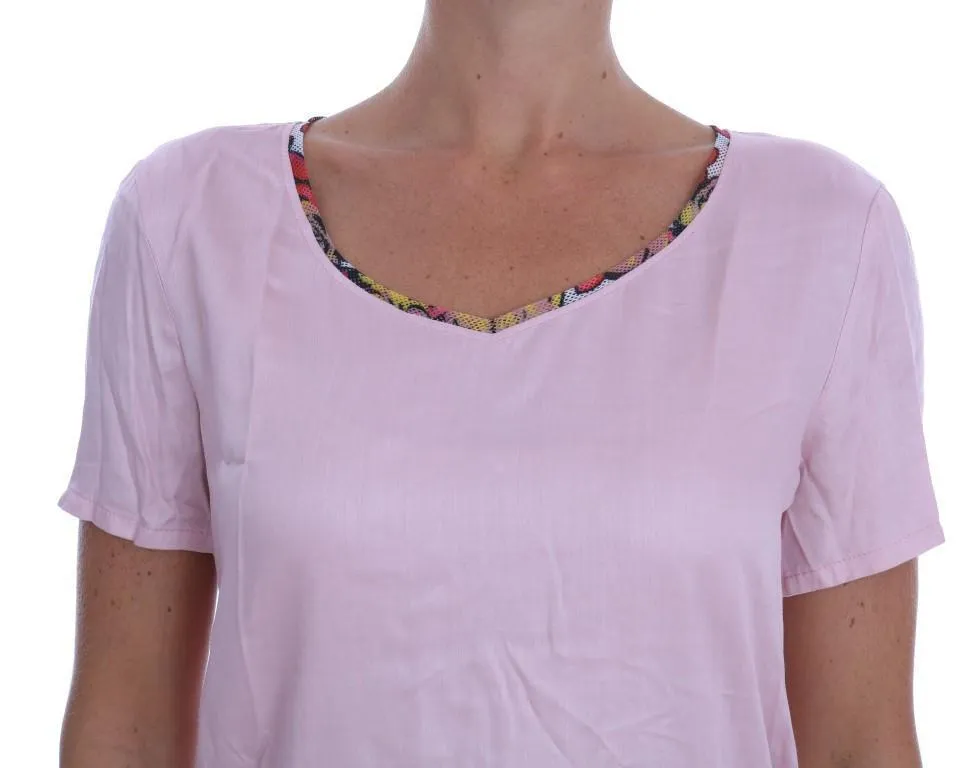 Pink Motive Stretch Blouse Top