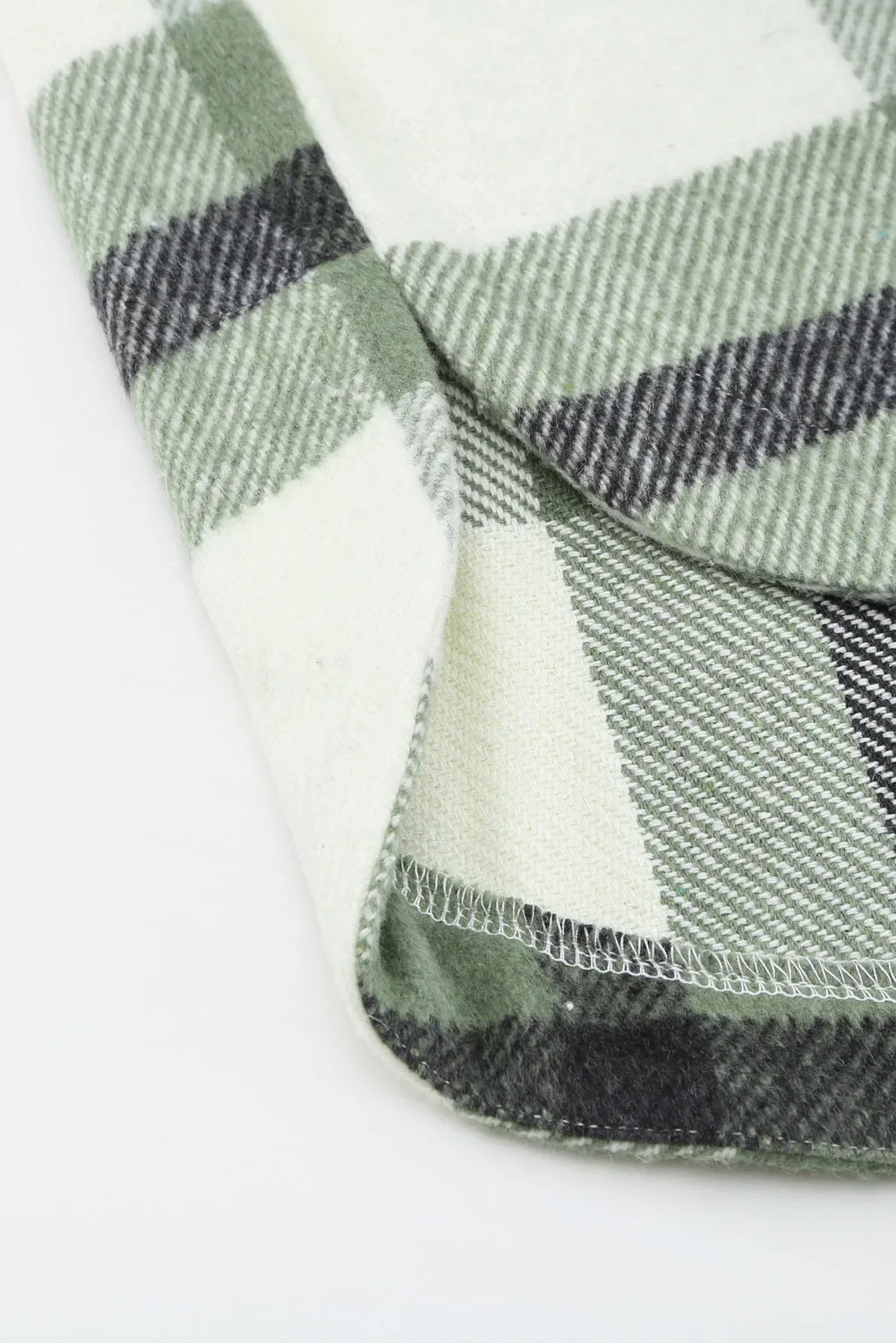 Plaid Print Pocket Women Shacket