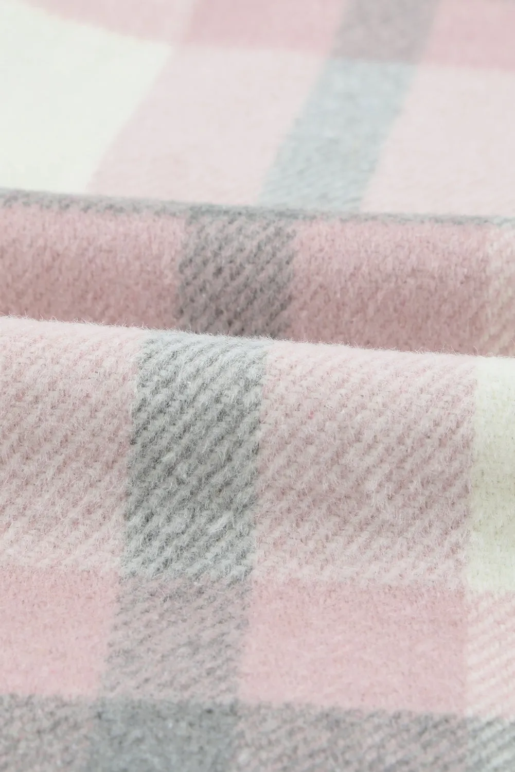 Plaid Print Pocket Women Shacket