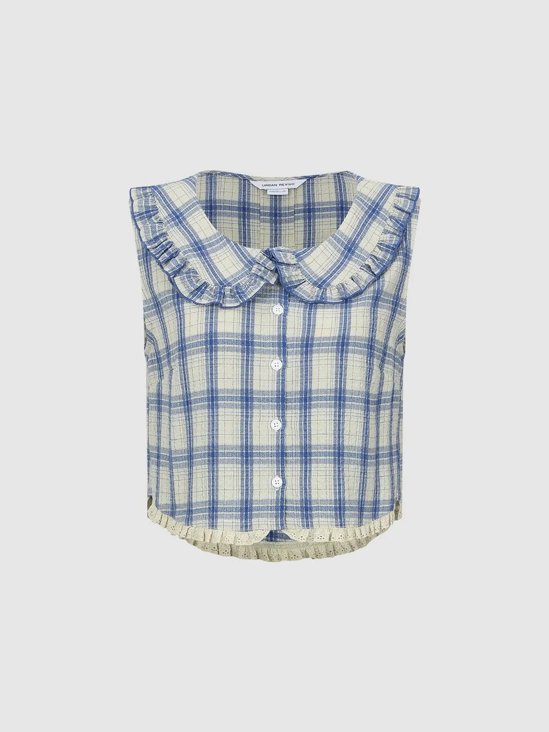 Plaid Sleeveless Shirts