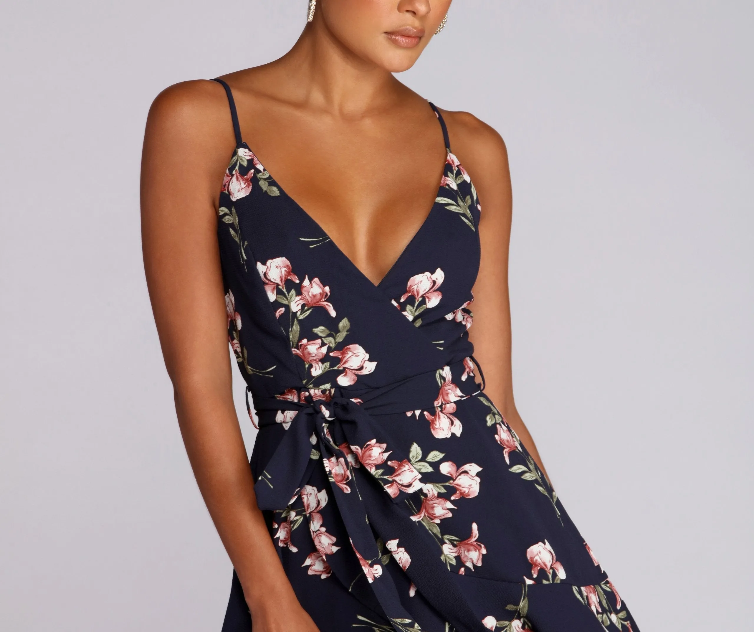 Plant One On Charming Floral Skater Dress