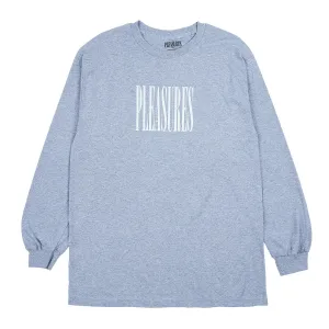 Pleasures Men Stretch LS T-Shirt Heather Grey W043-GRY