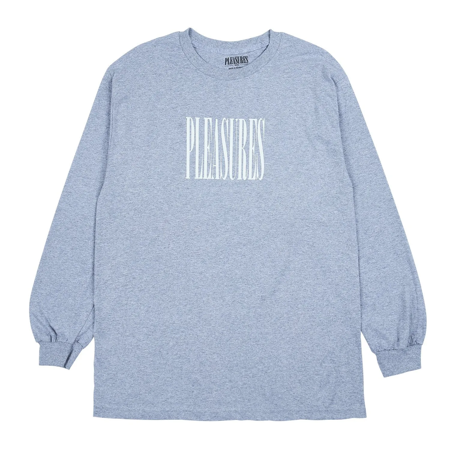 Pleasures Men Stretch LS T-Shirt Heather Grey W043-GRY
