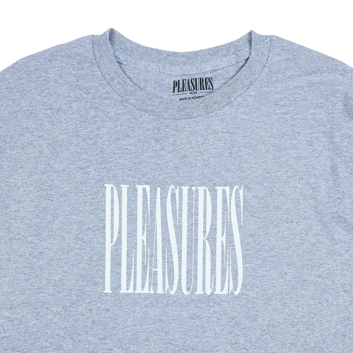 Pleasures Men Stretch LS T-Shirt Heather Grey W043-GRY
