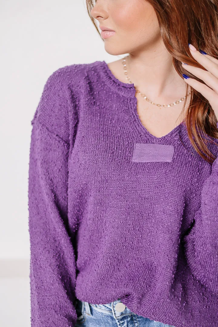 Plum Crazy Popcorn Sweater | Plum