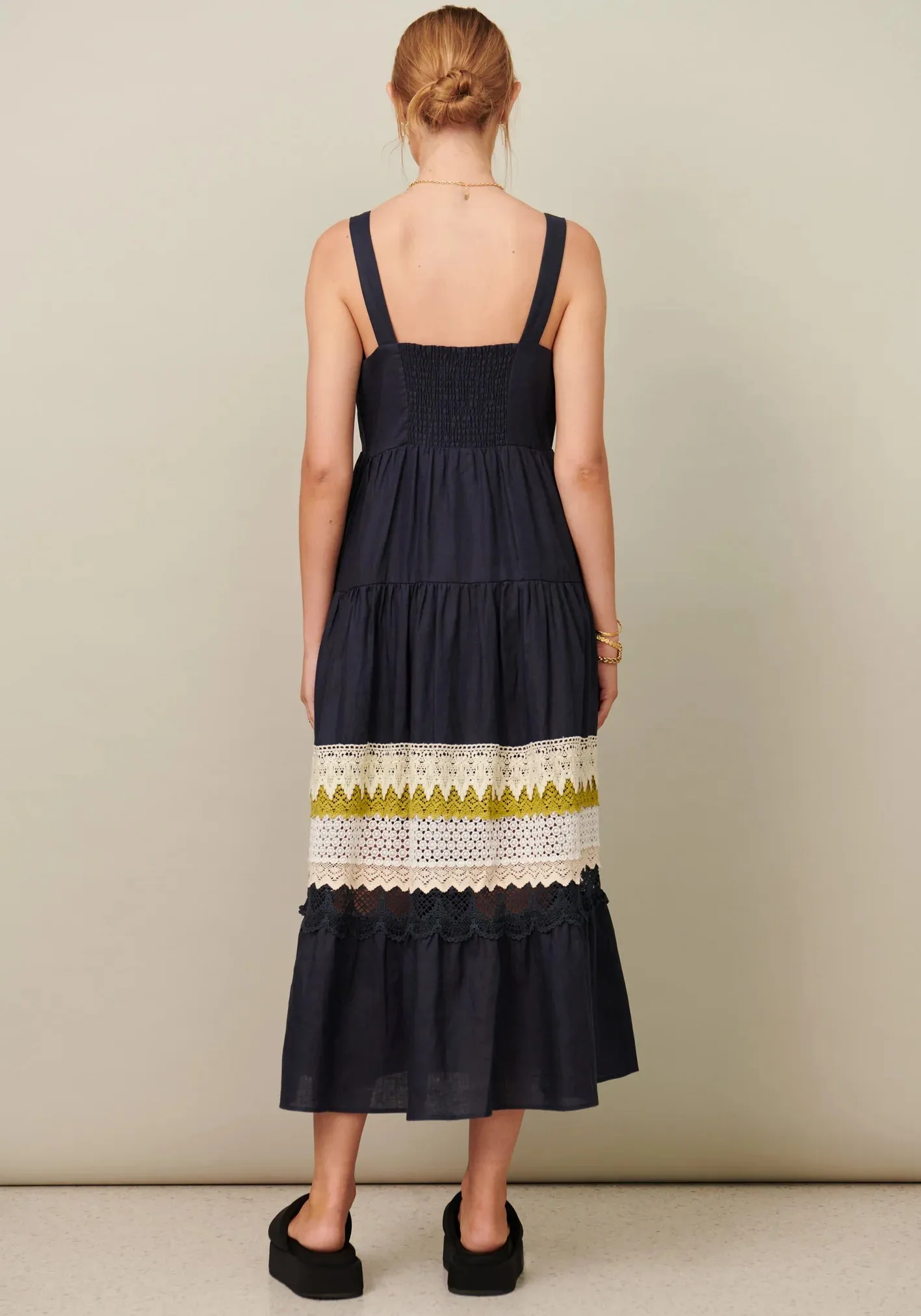 POL - Camilla Tiered Dress – Ink
