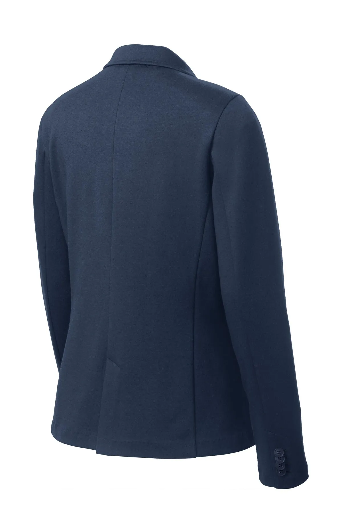 Port Authority Women's Knit Blazer. LM2000 Deep Navy