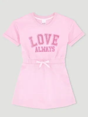 Pre-Girls Fleece Dress - Light Pink