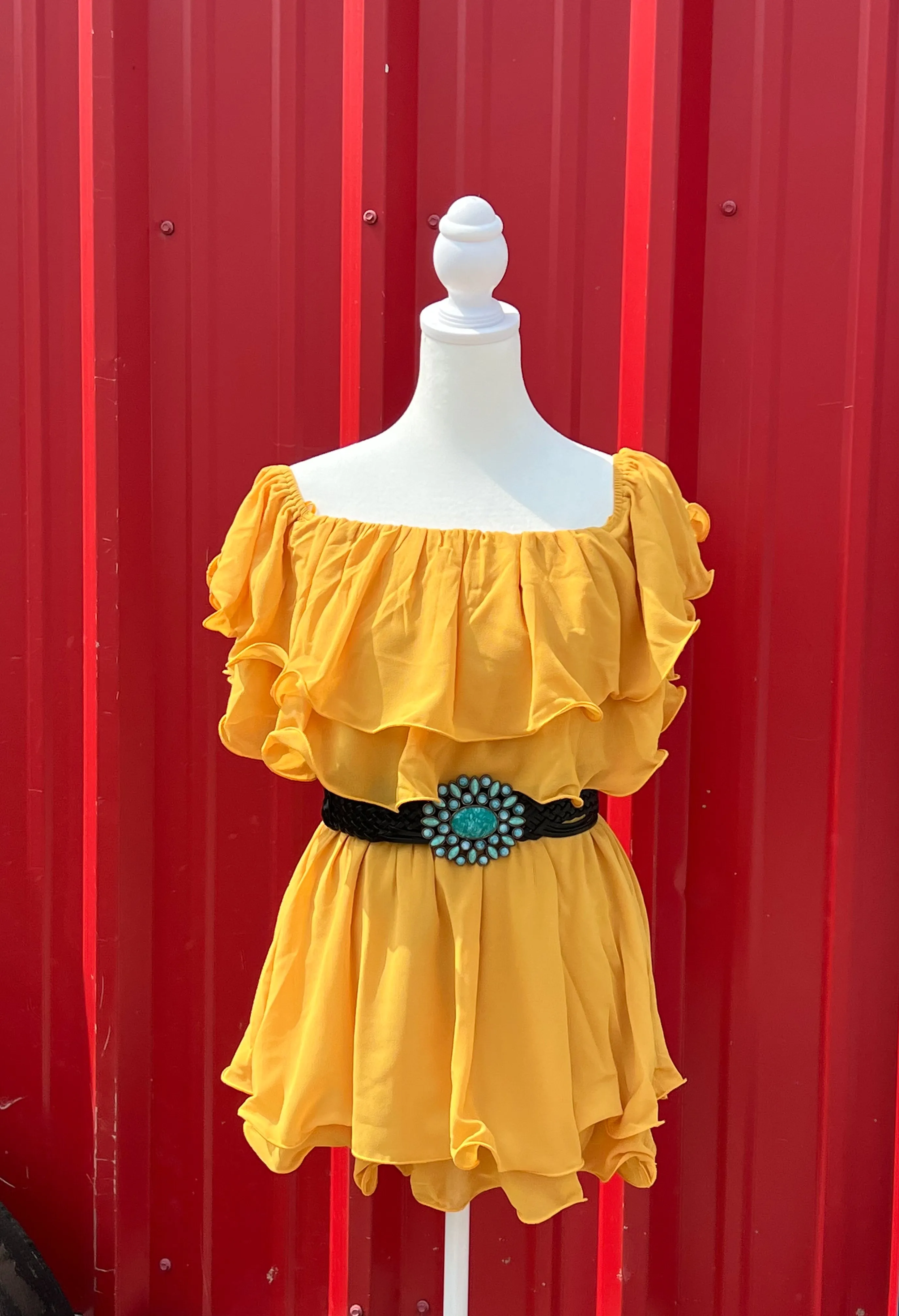 (Pre-Order) Rosalia Blooming Off Shoulder Romper (Shipping 4/2025)