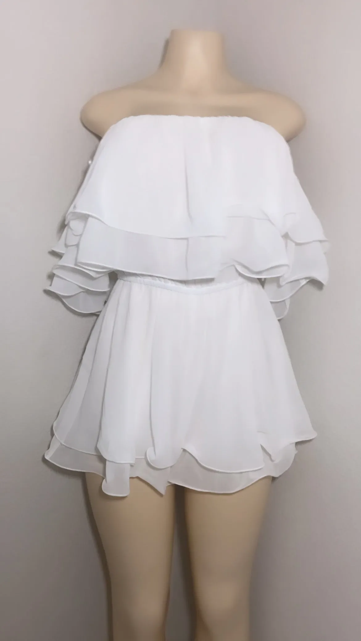 (Pre-Order) Rosalia Blooming Off Shoulder Romper (Shipping 4/2025)