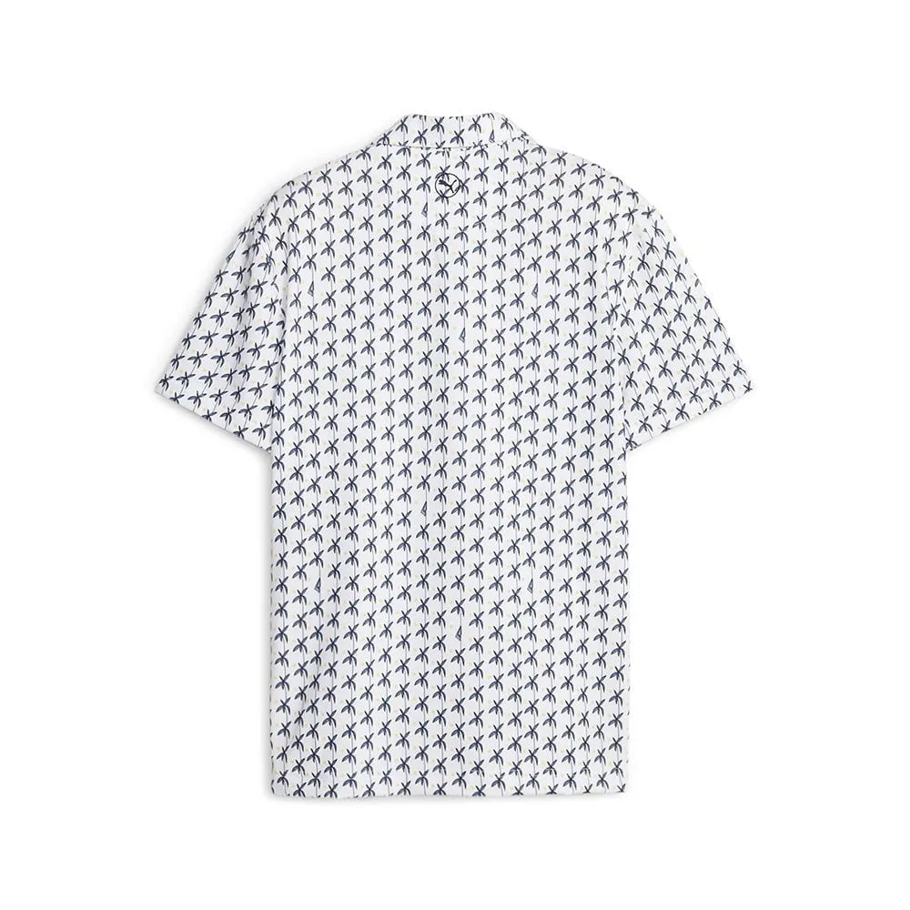 Puma Mattr Palms Polo - White Glow/Navy Blazer