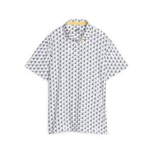 Puma Mattr Palms Polo - White Glow/Navy Blazer