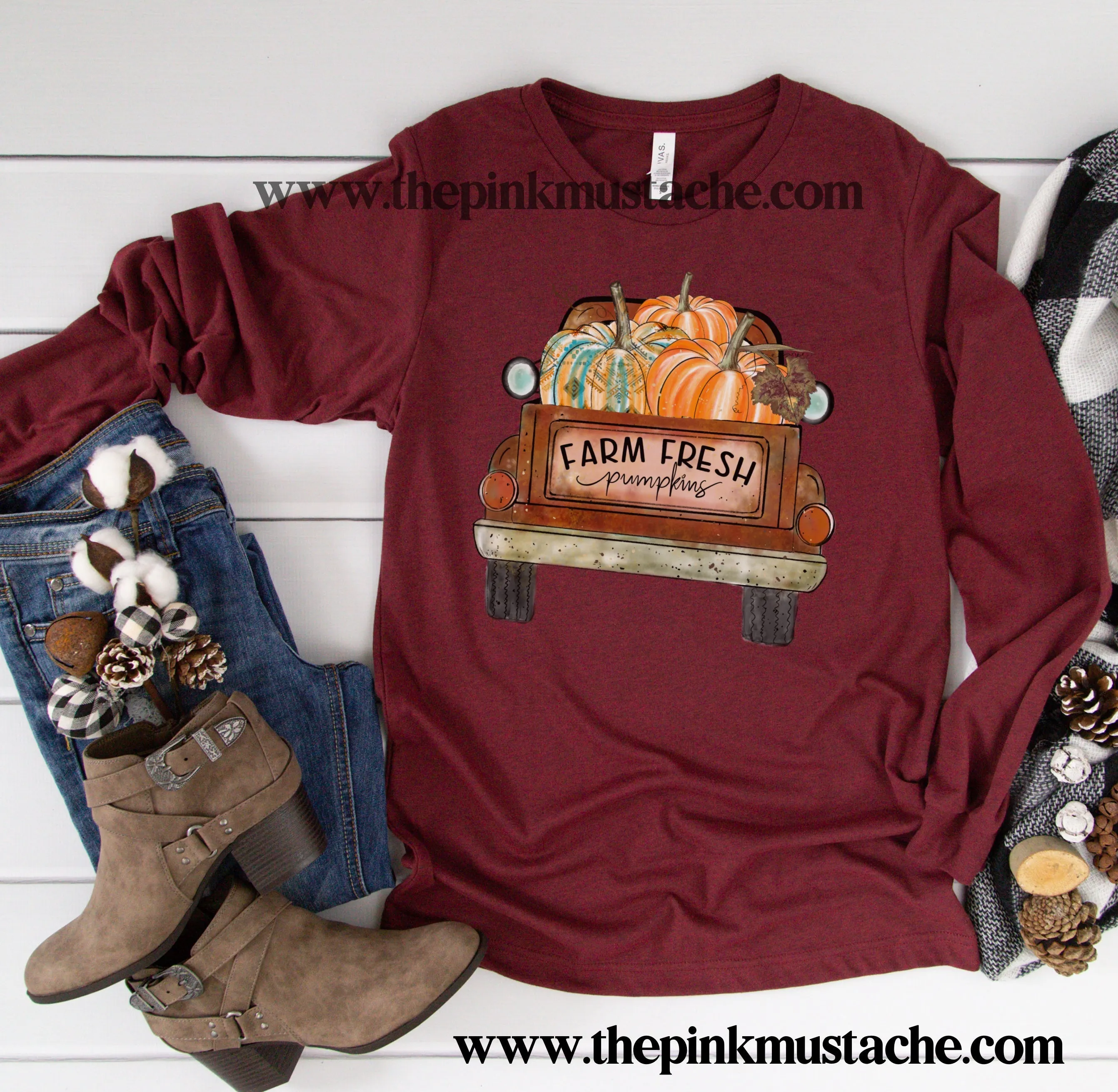 Pumpkin Patch Long Sleeved Bella Tee/ Hello Fall Shirts Youth and Adult Shirts /Fall Style