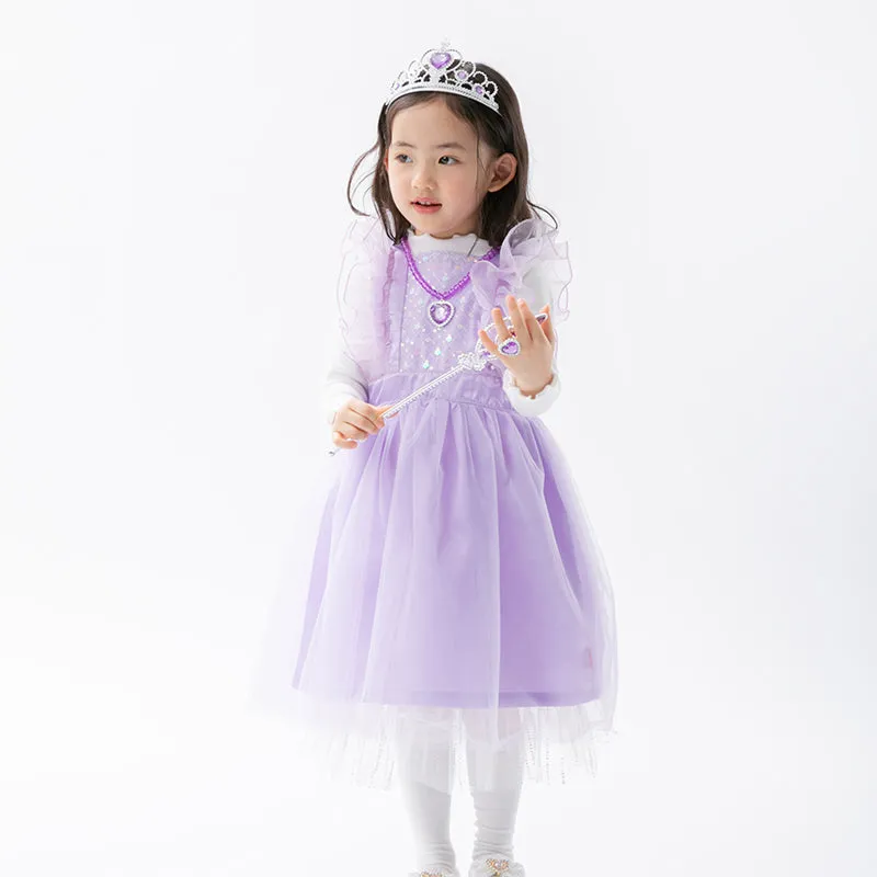 Purple Beads Dress With Accessories Set 2403OZ36
