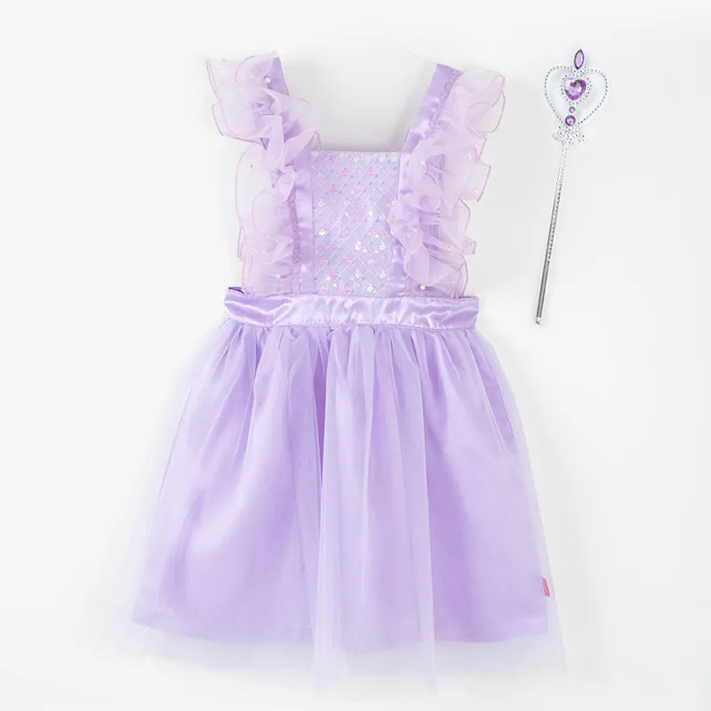 Purple Beads Dress With Accessories Set 2403OZ36