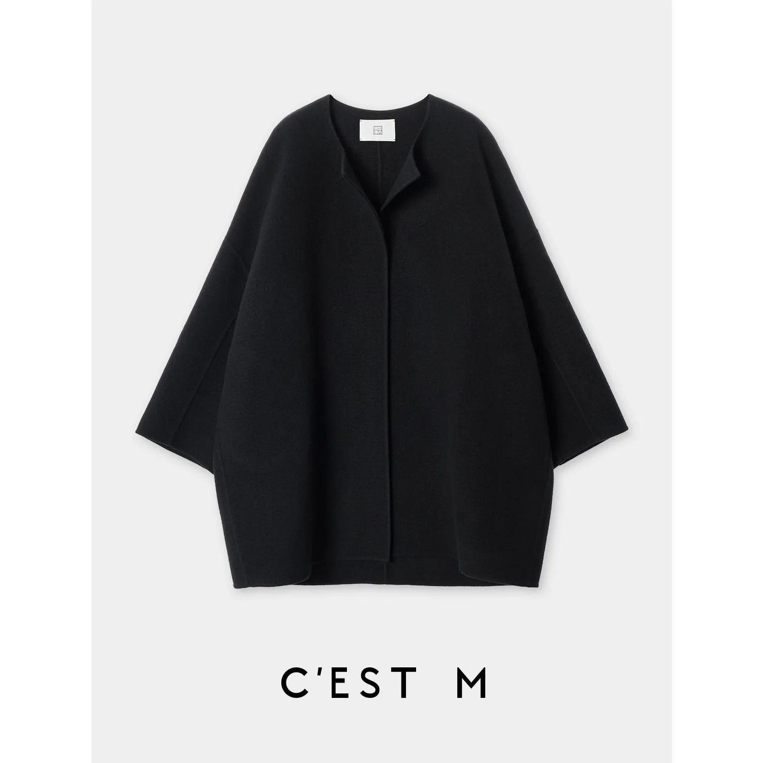 Quiet Luxury Cashmere Wool Tweed Coat