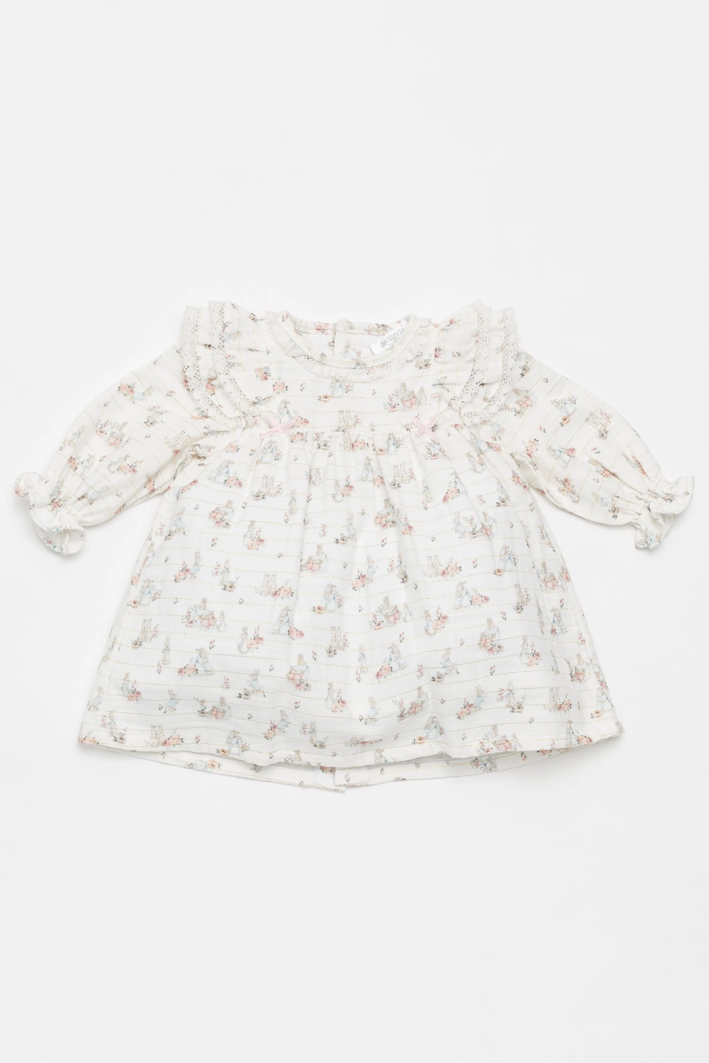 "Beatrix" Ivory Peter Rabbit Dress