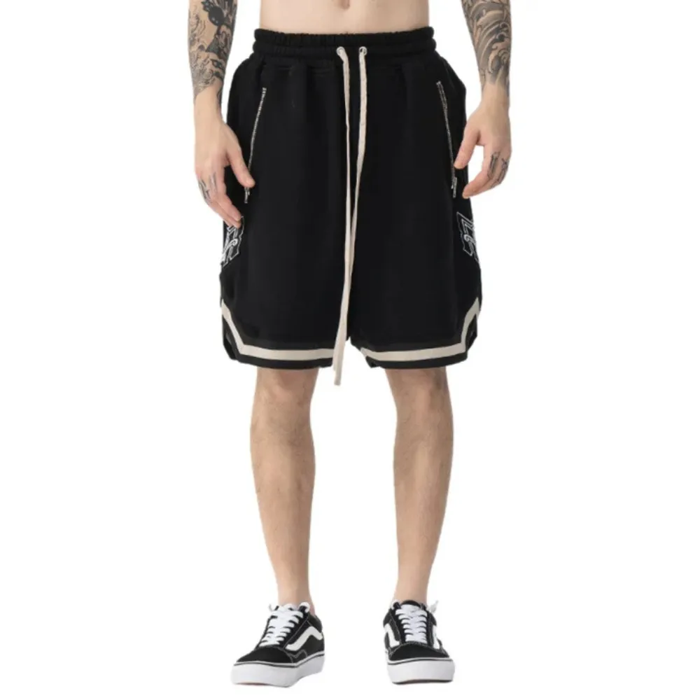 "Vintage Embroidered Cotton" Shorts