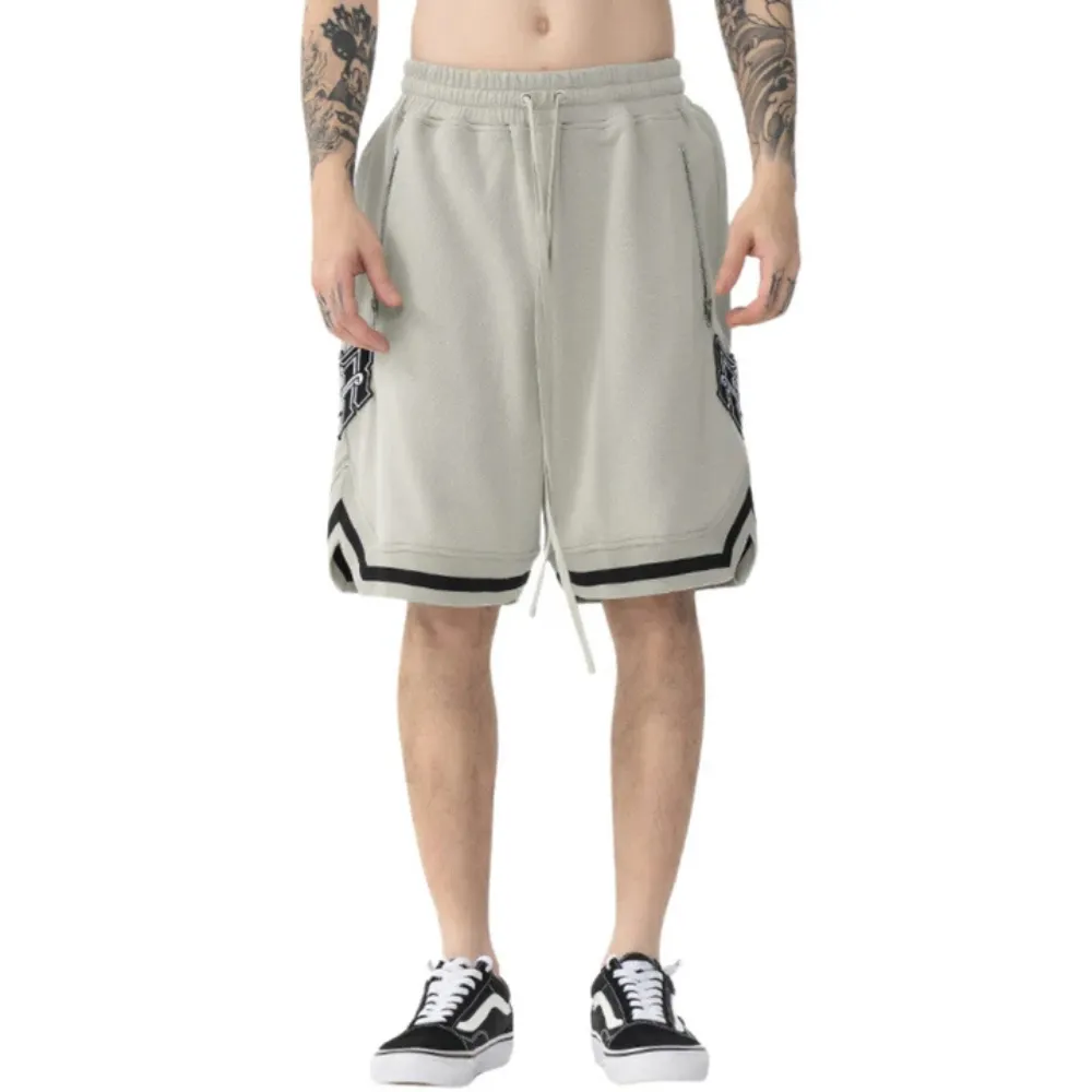 "Vintage Embroidered Cotton" Shorts