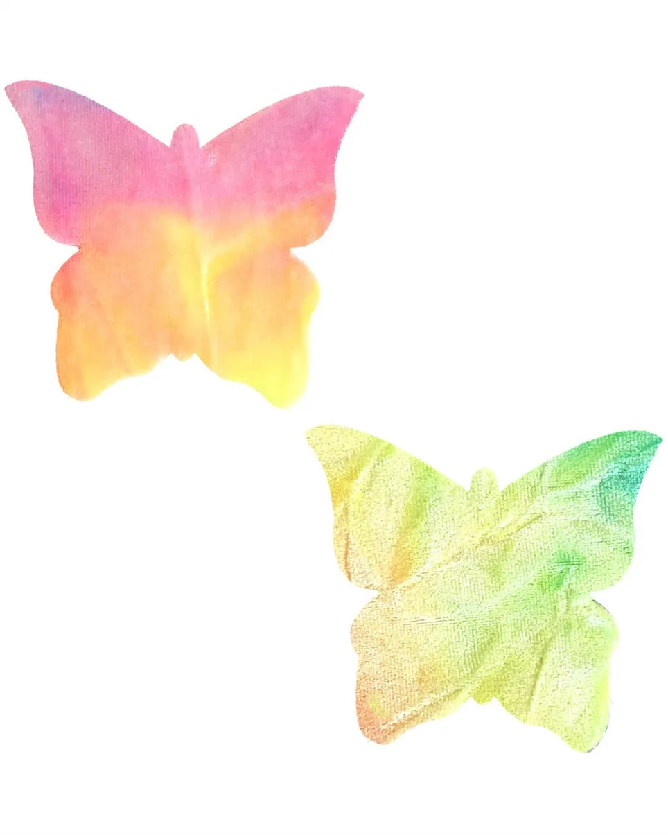 Rainbow Sherbet Butterfly Pasties