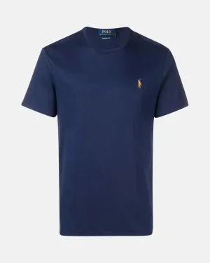 RALPH LAUREN MENS CUSTOM SLIM FIT SOFT COTTON T-SHIRT REFINED NAVY