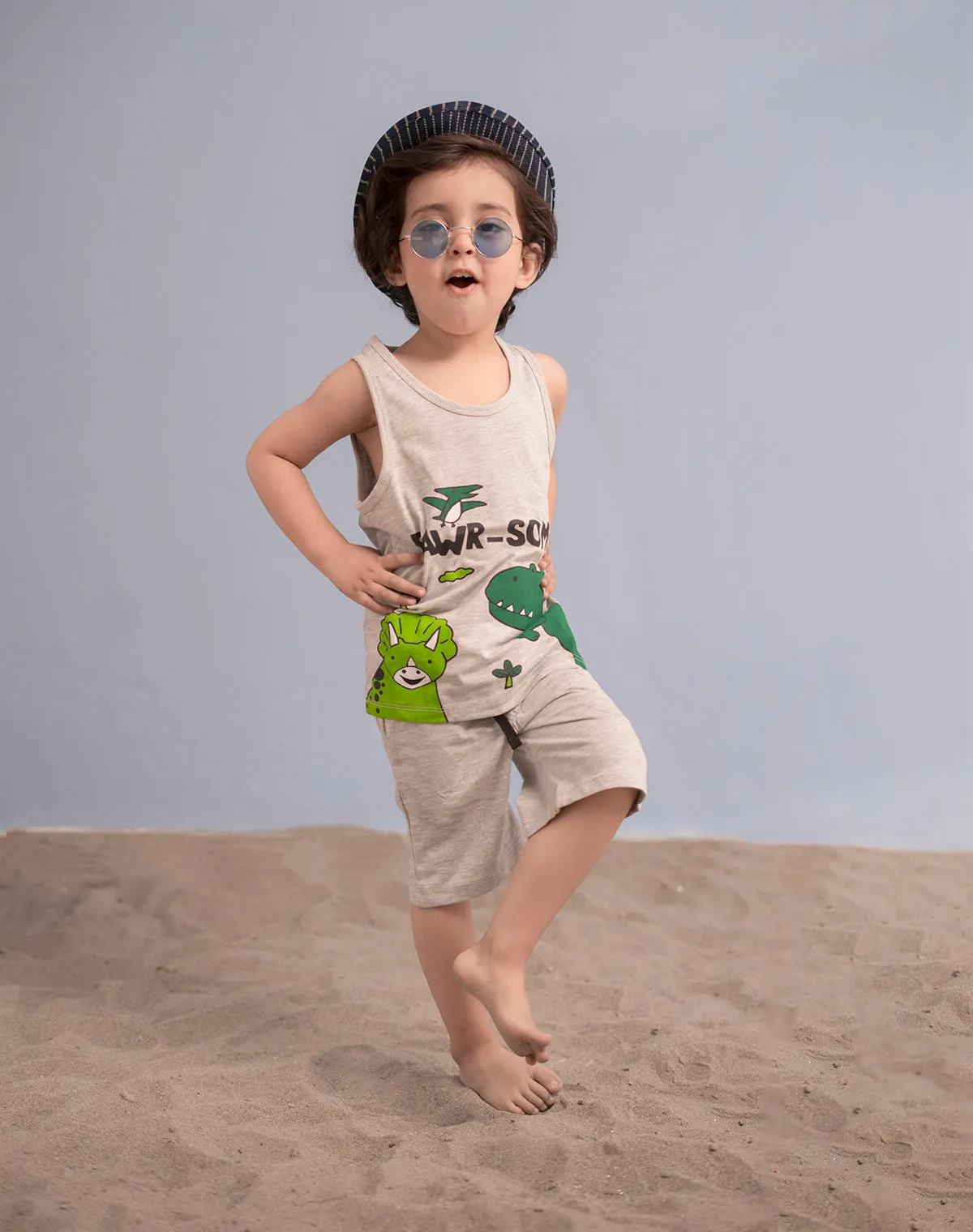 RAWR-SOME Dino suit with Shorts