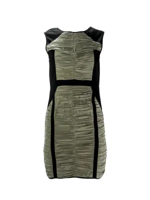 REBECCA MINKOFF Women's Army Madison Ruched Dress $368 NWT
