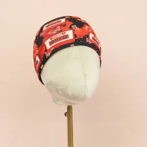 Red Cassette Stretch Headband