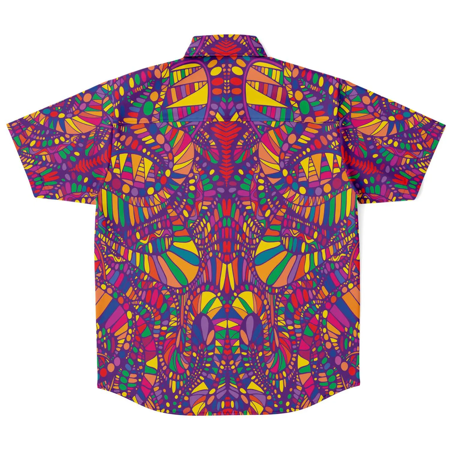 Red Trance Button Up Shirt