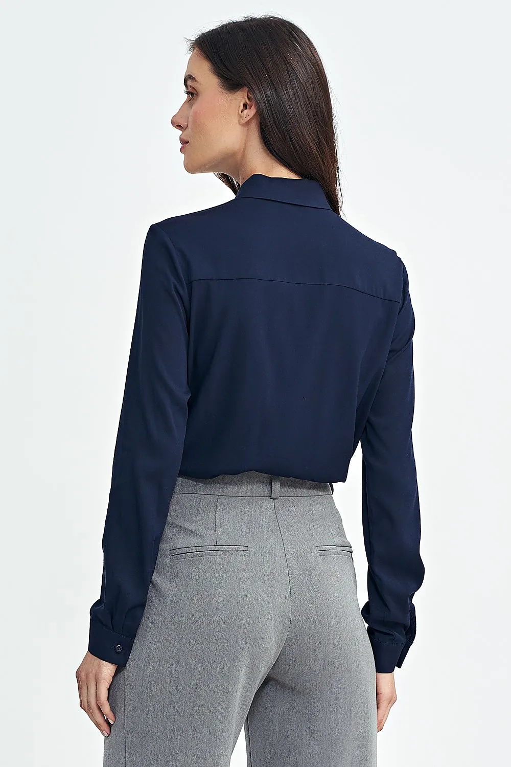 Refined Long-Sleeve Viscose Shirt
